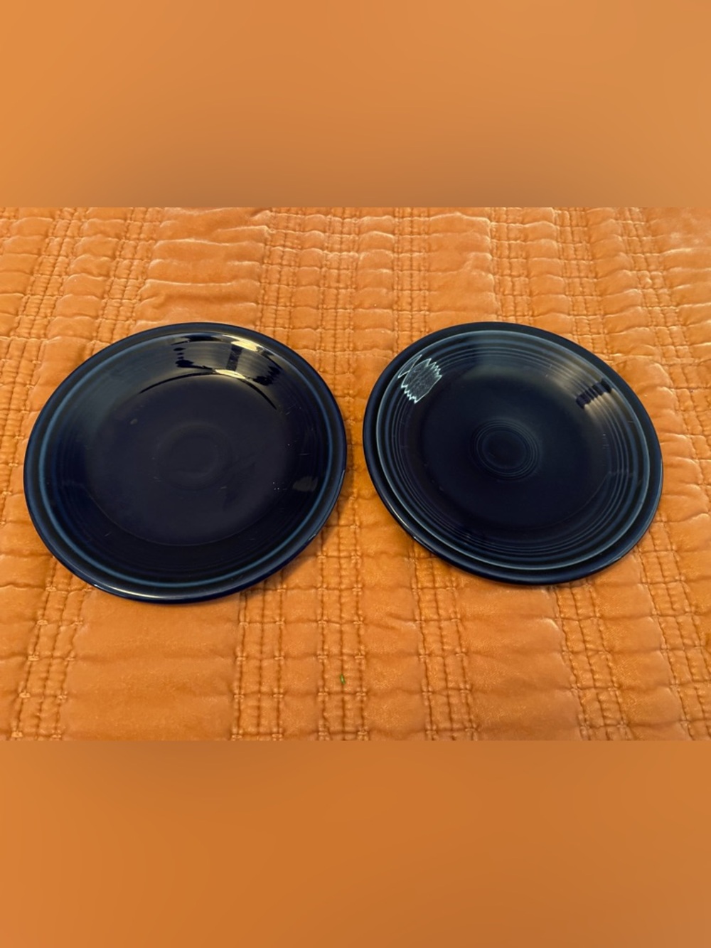 Fiesta Dark colbalt Blue salad Plates - Set of 2